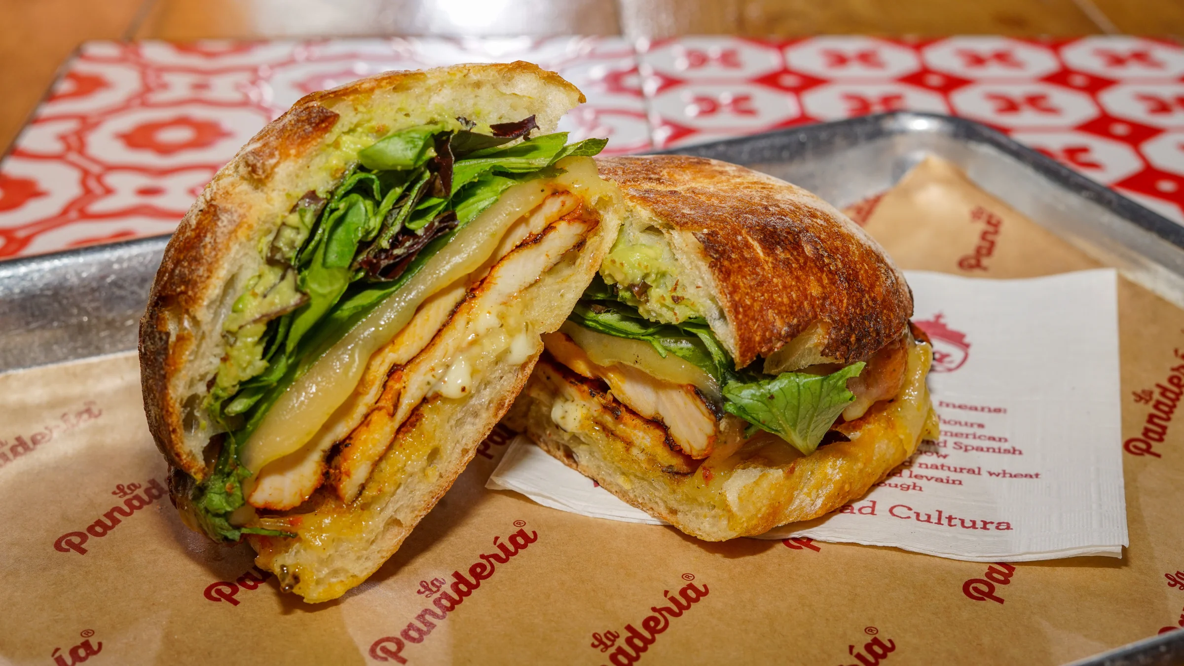 La Panadería Bakery Café signature dishes Vanilla Concha
Grilled Chicken Torta
El Favorito